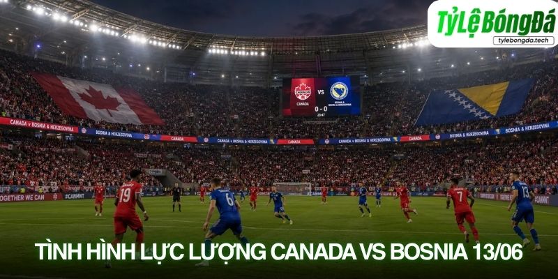 Tình hình lực lượng Canada vs Bosnia 13/06