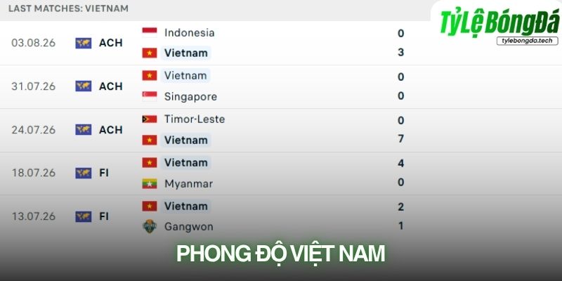 Phong độ Việt Nam